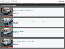 Tablet Screenshot of jimmysautowholesale.net
